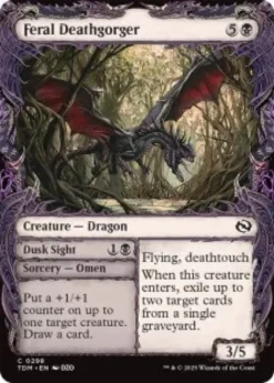 Feral Deathgorger (foil) (showcase) - Tarkir: Dragonstorm Varianten