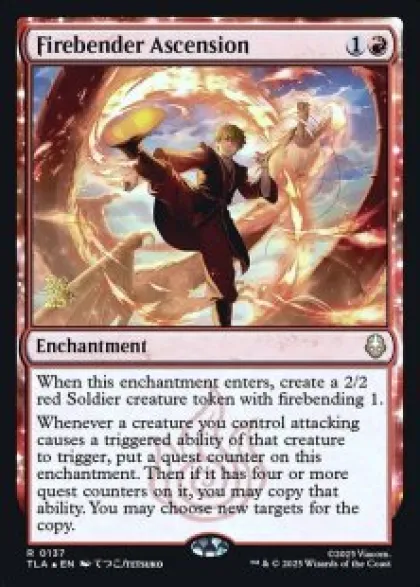 Firebender Ascension (foil) - Avatar: The Last Airbender Prerelease Promo's