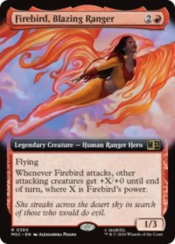 Firebird, Blazing Ranger (extended art) - Marvel Super Heroes Commander Varianten