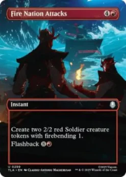 Fire Nation Attacks (foil) (borderless) - Avatar: The Last Airbender Varianten