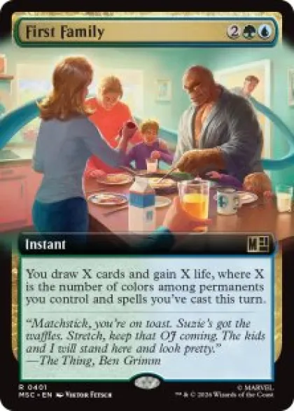 First Family (extended art) - Marvel Super Heroes Commander Varianten