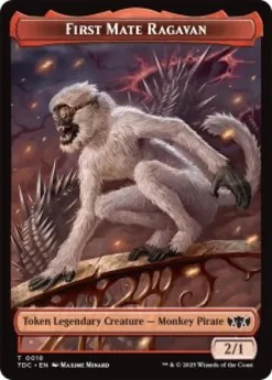 First Mate Ragavan token (2/1) - Tarkir: Dragonstorm Commander
