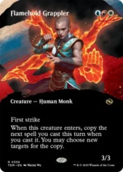 Flamehold Grappler (borderless) - Tarkir: Dragonstorm Varianten