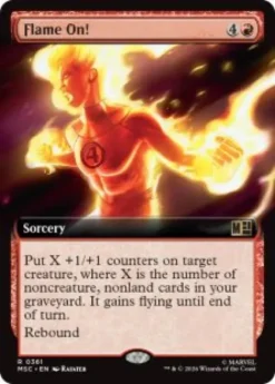 Flame On! (extended art) - Marvel Super Heroes Commander Varianten