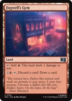 Fogwell's Gym (foil) - Marvel Super Heroes Commander