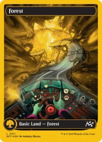 Forest (#511) (first-place foil) (full art) - Aetherdrift First-Place Box Toppers