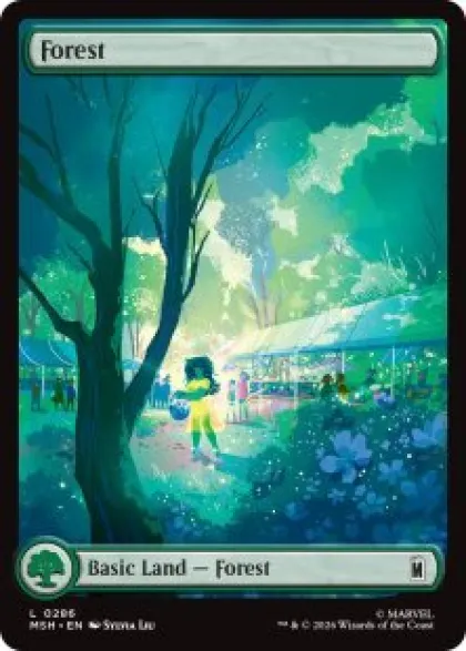 Forest (#286) (foil) (full art) - Marvel Super Heroes