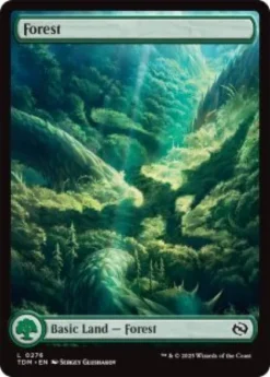 Forest (#276) (foil) (full art) - Tarkir: Dragonstorm