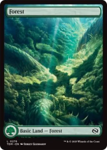 Forest (#276) (foil) (full art) - Tarkir: Dragonstorm