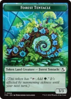 Forest Tentacle token (foil) (3/3) - Reality Fracture