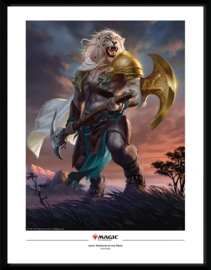 Framed Poster: Ajani, Strength of the Pride