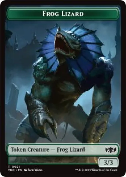 Frog Lizard token (3/3) - Tarkir: Dragonstorm Commander