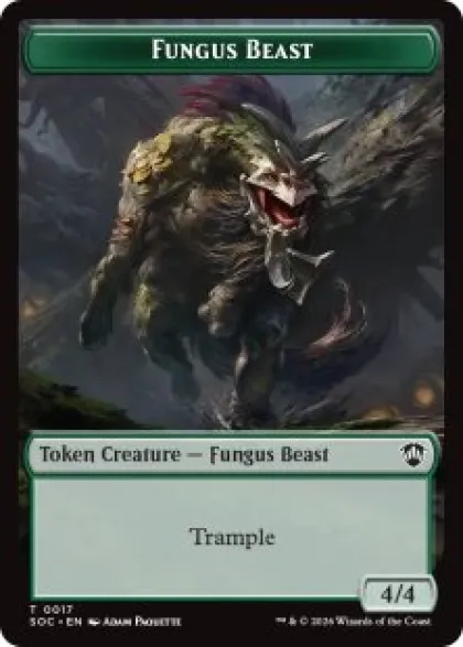 Fungus Beast Token (foil) (4/4) - Secrets of Strixhaven Commander