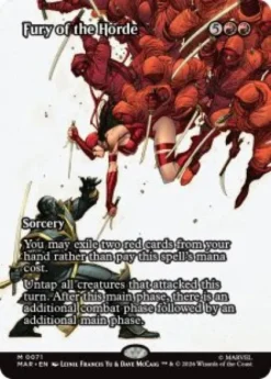 Fury of the Horde (#71) (foil) (borderless) - Marvel