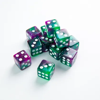 Gamegenic - Galaxy Series D6 Dice Set: Aurora (12 stuks)