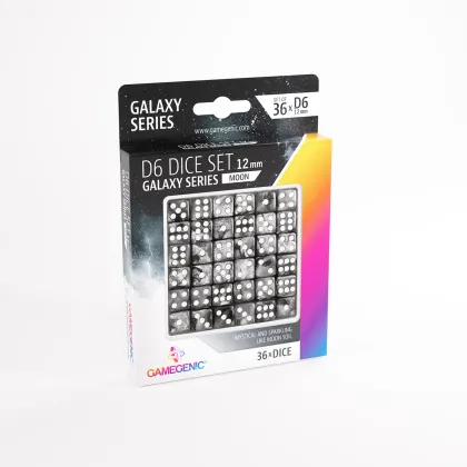 Gamegenic - Galaxy Series D6 Dice Set: Moon (36 stuks)