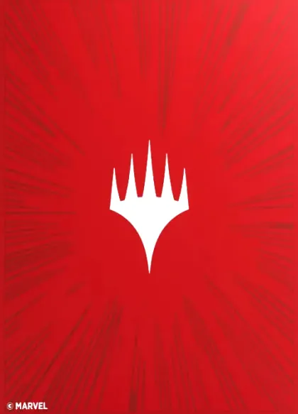 Gamegenic Magic: The Gathering - Premium Art Sleeves: Marvel Super Heroes - Double Sleeving Pack: Comic Burst Red (105 stuks)