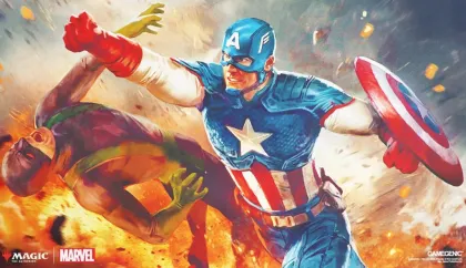 Gamegenic Magic: The Gathering - Prime Playmat: Marvel Super Heroes - Captain America, Super-Soldier