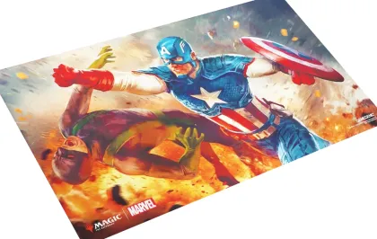 Gamegenic Magic: The Gathering - Prime Playmat: Marvel Super Heroes - Captain America, Super-Soldier
