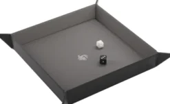 Gamegenic - Magnetic Dice Tray Square: Black/Gray