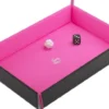 Gamegenic - Magnetic Dice Tray Rectangular: Black/Pink