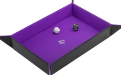 Gamegenic - Magnetic Dice Tray Rectangular: Black/Purple