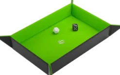 Gamegenic - Magnetic Dice Tray Rectangular: Black/Green