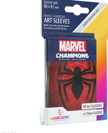 Gamegenic Marvel Champions Art Sleeves - Spider-Man (50 stuks)