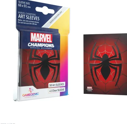 Gamegenic Marvel Champions Art Sleeves - Spider-Man (50 stuks)
