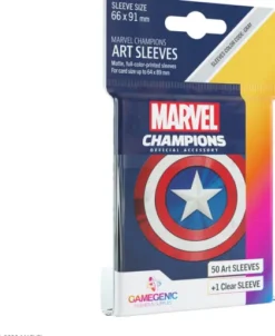 Gamegenic Marvel Champions Art Sleeves - Captain America (50 stuks)