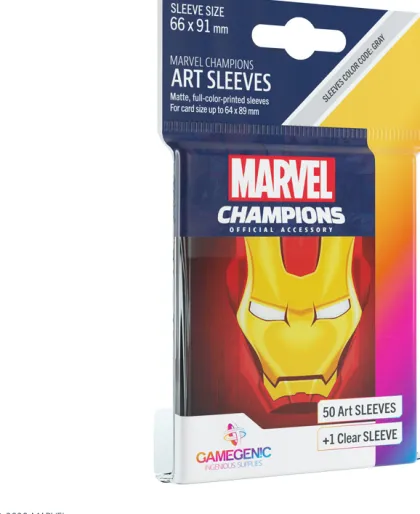Gamegenic Marvel Champions Art Sleeves - Iron Man (50 stuks)