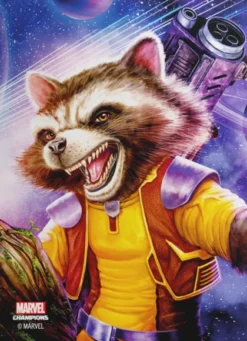 Gamegenic - Marvel Champions Fine Art Sleeves: Rocket Raccoon (50 stuks)