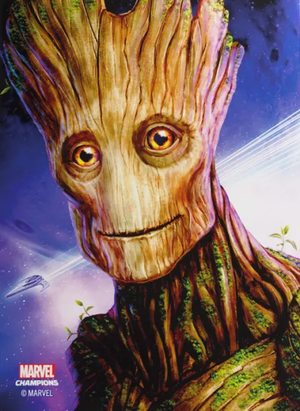 Gamegenic - Marvel Champions Fine Art Sleeves: Groot (50 stuks)