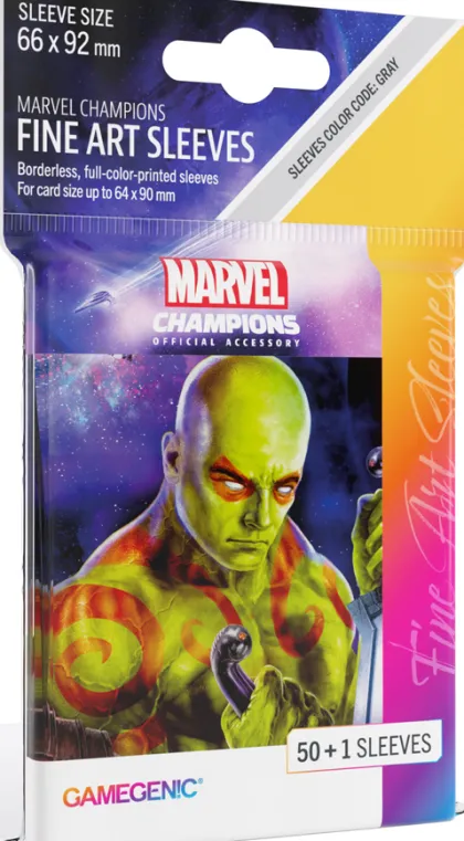 Gamegenic - Marvel Champions Fine Art Sleeves: Drax (50 stuks)