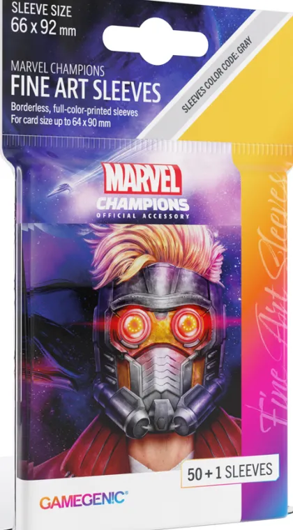 Gamegenic - Marvel Champions Fine Art Sleeves: Star Lord (50 stuks)