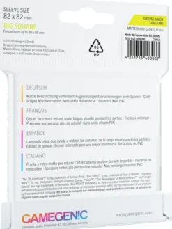 Gamegenic Matte Board Game Sleeves - Lime 82 x 82 mm (50 stuks)