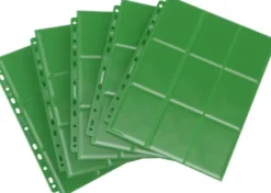 Gamegenic 18-Pocket Sideloading Pages Green (50 stuks)