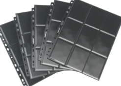 Gamegenic 18-Pocket Sideloading Pages Black (10 stuks)