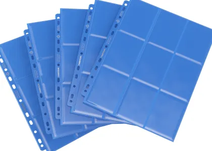 Gamegenic 18-Pocket Sideloading Pages Blue (10 stuks)