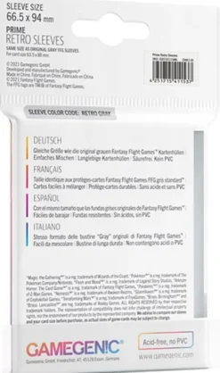 Gamegenic Prime Retro Sleeves (50 stuks)