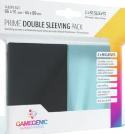 Gamegenic Prime Sleeves Double Sleeving Pack (80 stuks)