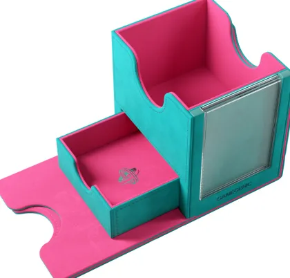 Gamegenic - Sidekick Pro 100+ XL Convertible Deckbox: Teal/Pink