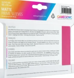 Gamegenic Sleeves Matte Prime Pink (100 stuks)