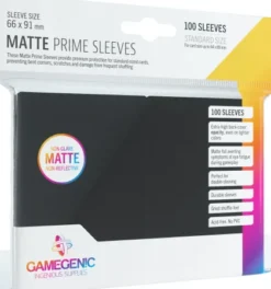 Gamegenic Sleeves Matte Prime Black (100 stuks)