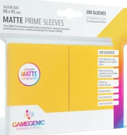 Gamegenic Sleeves Matte Prime Yellow (100 stuks)