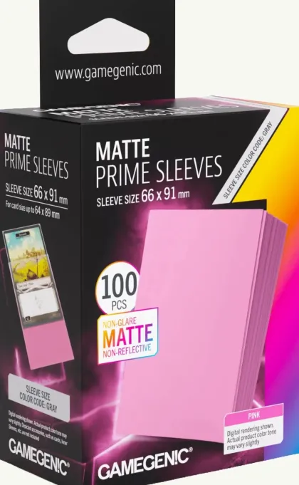 Gamegenic Sleeves Matte Prime Pink (100 stuks)