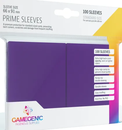 Gamegenic Sleeves Prime Purple (100 stuks)