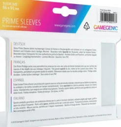 Gamegenic Sleeves Prime White (100 stuks)