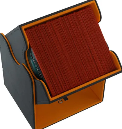 Gamegenic - Squire 100+ XL Convertible Deckbox: Black/Orange