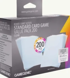 Gamegenic Standard Sleeves Value Pack - Clear 66 x 91 mm (200 stuks)